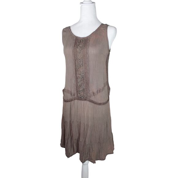 Bila Dresses & Skirts - Vintage 90s Bila Dress Boho Hippie Grunge Drop Waist Lace Small